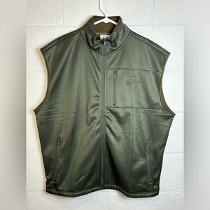 Ducks Unlimited Men’s Green Fleece Lined Outdoor Utility Hunting Vest Size XXL